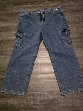 Addition Elle Denim Cargo Pants